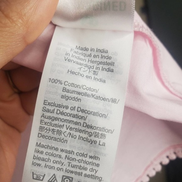 NEW J.Crew Crocheted Lace Ruffle Top Pink Large - Picture 8 of 11